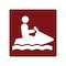 Sign Solutions Usa Jet Ski/Personal Watercraft (Symbol), Aluminum, 30 in x 30 in DUS08DWT3030RS-121 - alternate 1